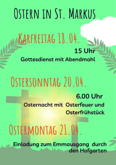 Ostergottesdienste in St. Markus