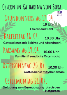 Ostern in Katharina von Bora